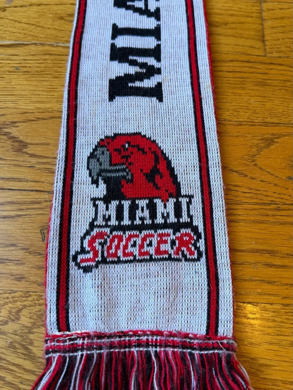Vintage Miami University RedHawks Soccer 2002 MAC Champs Scarf Unisex